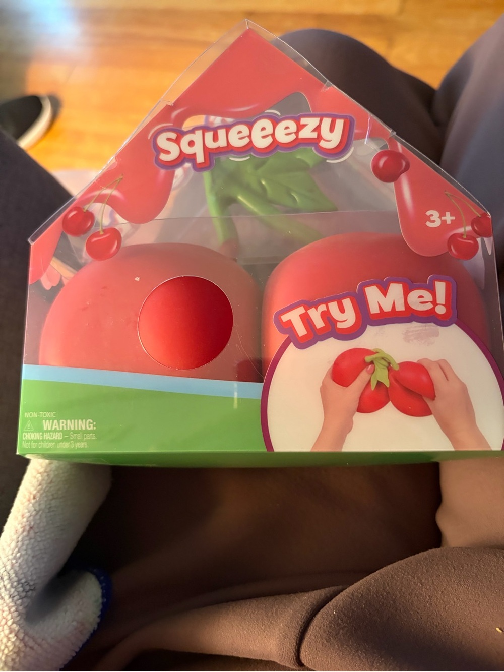 Kids Toy Stress Ball Set - cherrys Red